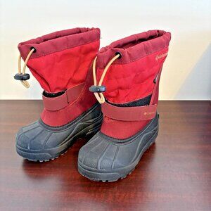 Columbia Little Kids Powderbug Youth Waterproof Insulated Snow Boot US 11 Red